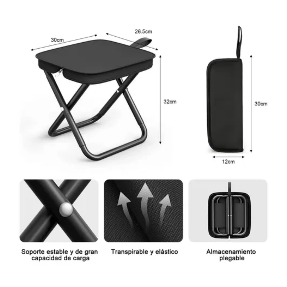 Miniatura 3 de Silla plegable portátil viajera
